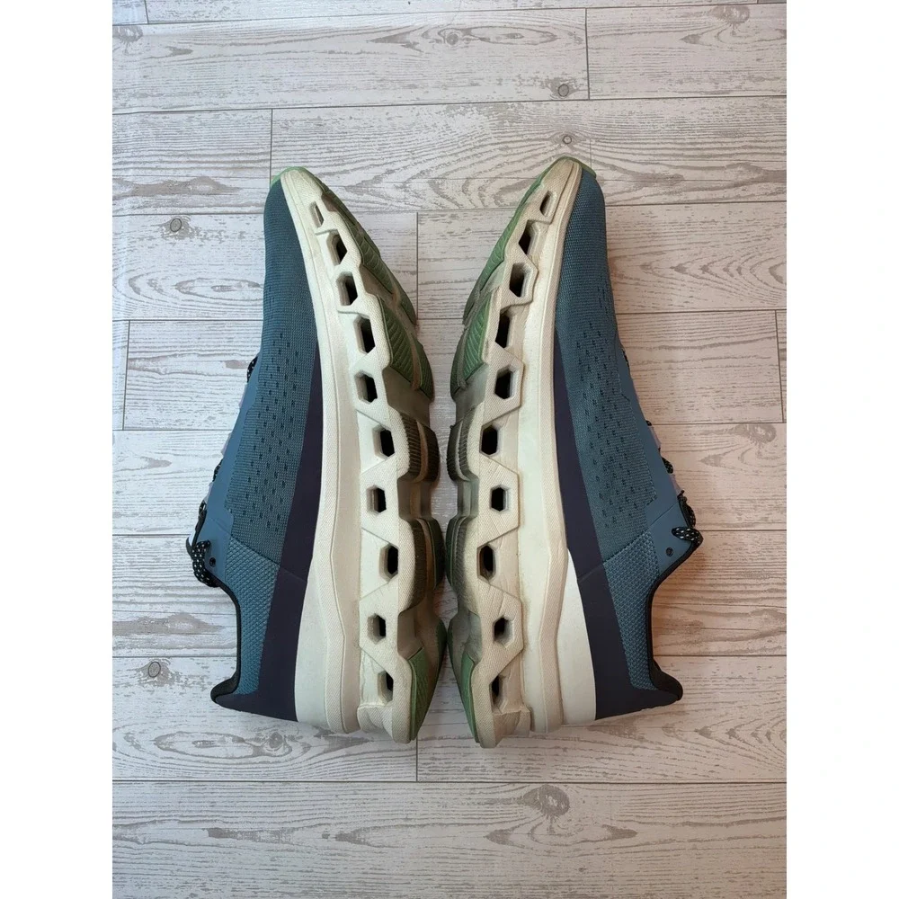 On Cloudmonster Running Shoes Mens 11 Blue Green 61.98084 Gorpcore Streetwear